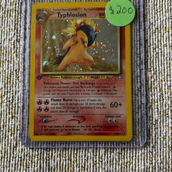 1st Edition Typhlosion Neo Genesis 17/111 Pokémon Card