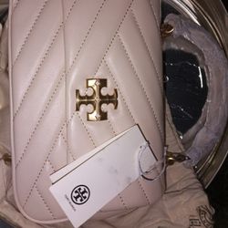 Authentic TORY BURCH Handbag... Cream Colored, With Shoulder Strap. Never Been Used