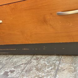 Three piece office desk, two 2 file cabinets as well as a Hutch willing to negotiate