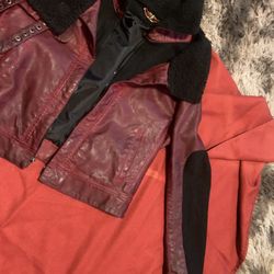 Distressed Red Jacket