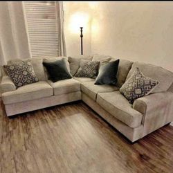 Bovarian Stone 2pc Sectional L Shape Sofa  