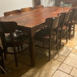 Dining  table and   7 chairs