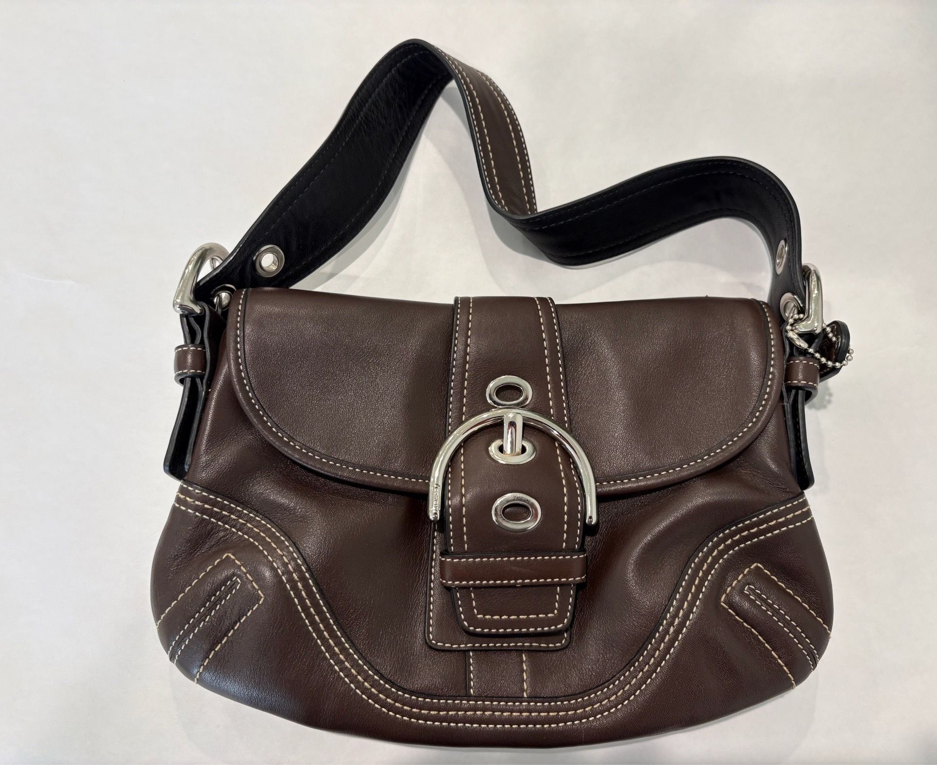 Brown Leather COACH Soho Shoulder Bag F10188