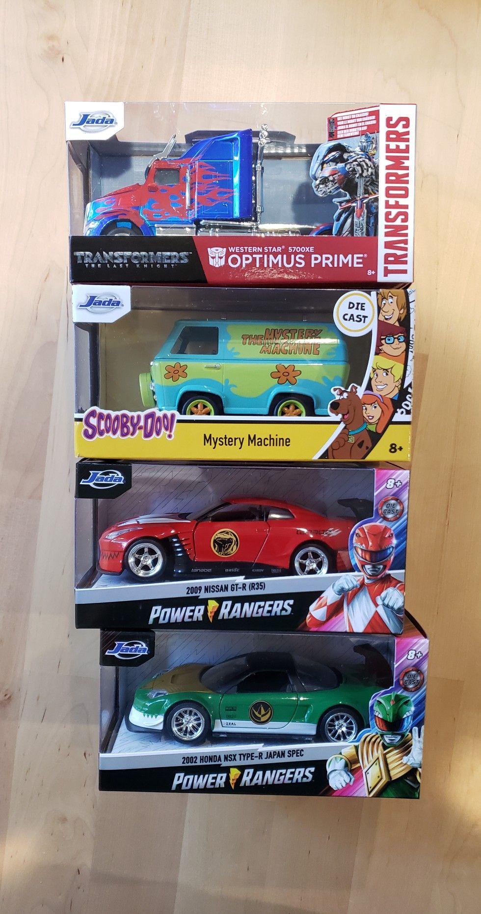 POWER RANGER NISSAN SKYLINE & HONDA NSX | SCOOBY DOO MYSTERY MACHINE | TRANSFORMER OPTIMUS PRIME DIECAST MODEL 1:32 BRAND NEW *PICKUP TODAY*