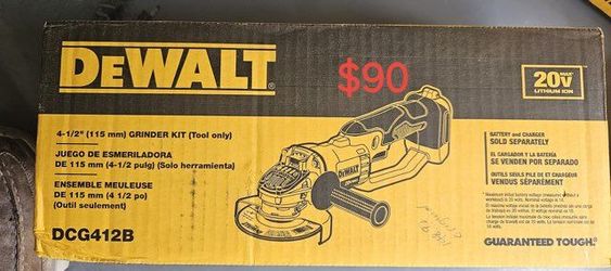 DEWALT 20V 4-1/2 Inch Angle Grinder DCG412B