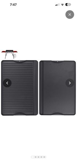 24" X 16" Reversible Cast Iron Griddle for Camp Chef, Stove Top Accessories Flat top griddle plate for universal 4 burner stove & gas/charcoal/propane