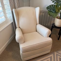 Pottery Barn nursery rocking reclining chair - creamy white