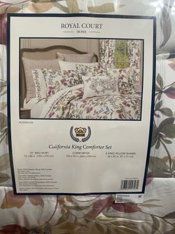 Royal Court Home Rosewood Rose 4 Piece Comforter Set king