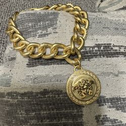 Versace Medusa Head Charm Bracelet. Authentic 