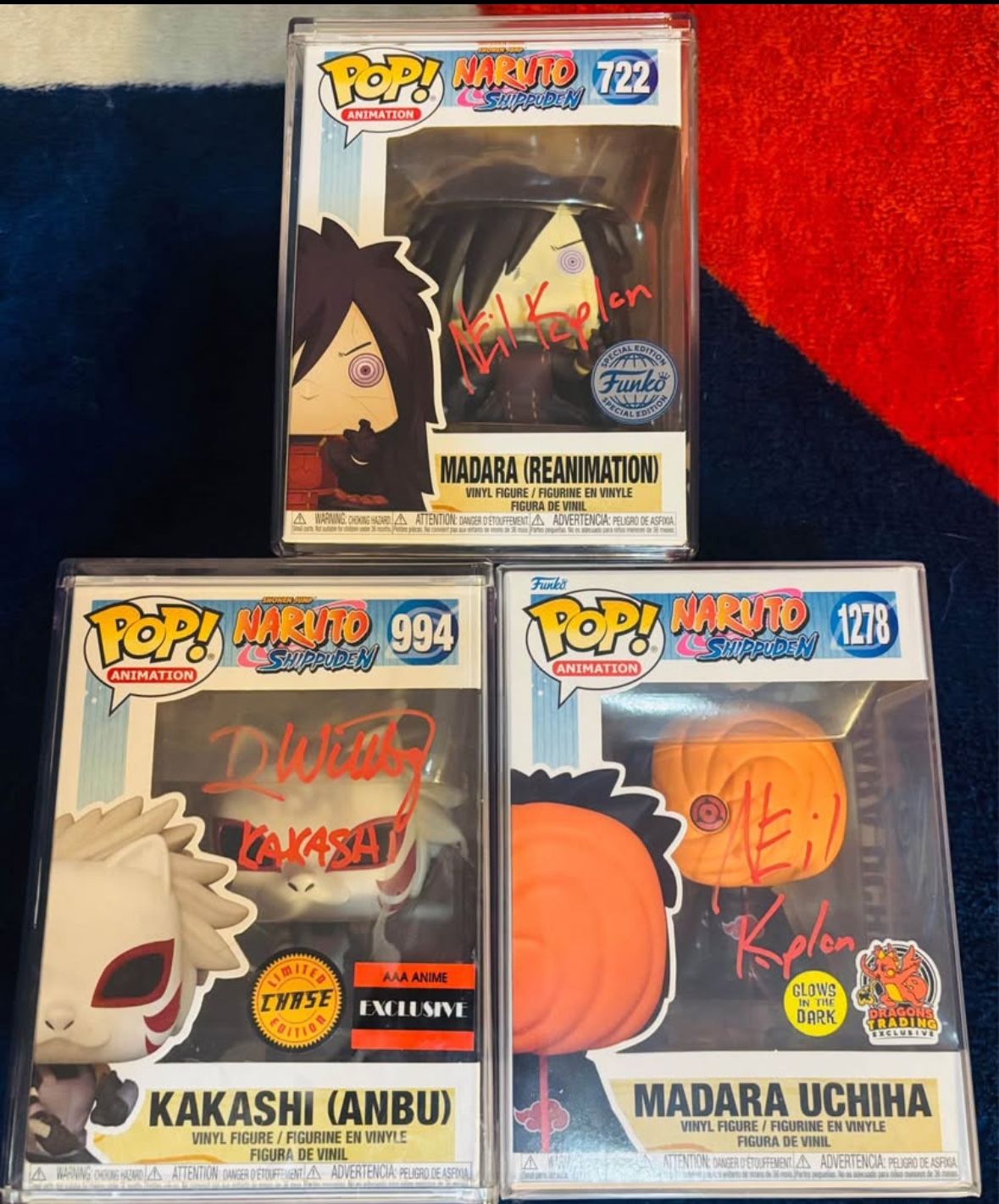 Signed Naruto Funkos