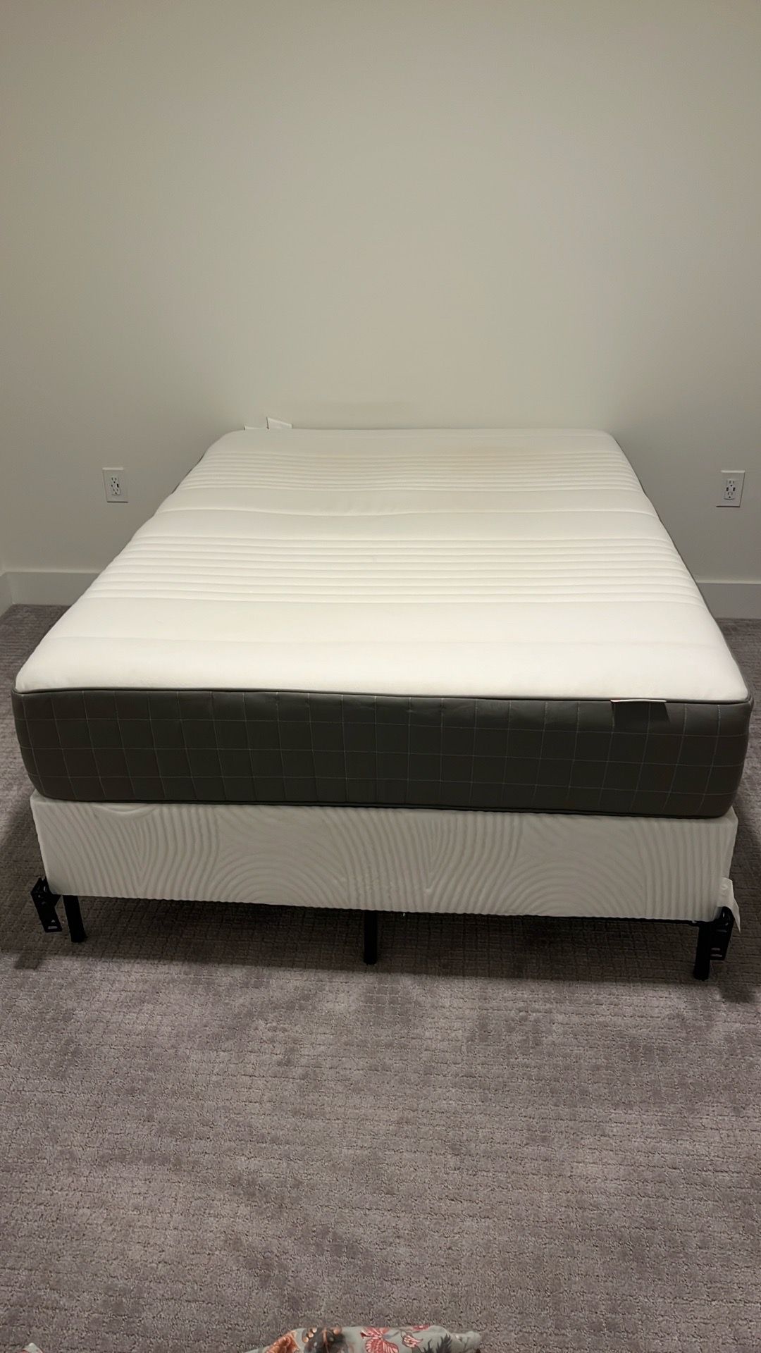 Full size bed including IKEA mattress