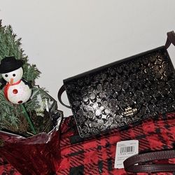 Coach Black Holiday Party Purse- New
