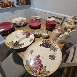 NAPA HAND PAINTED COLLECT DINING SET FOR 8