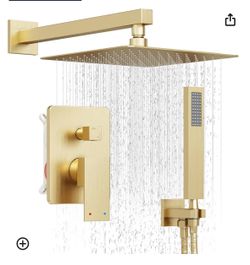 Gold Shower Faucet 10 Inch