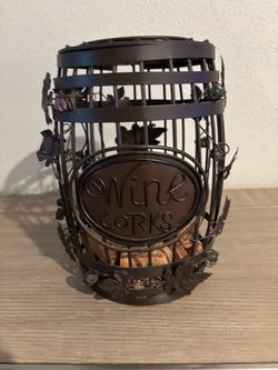 Decorative Metal Wine Cork Holder
