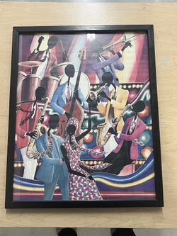 Musicians- Painting With Black Frame