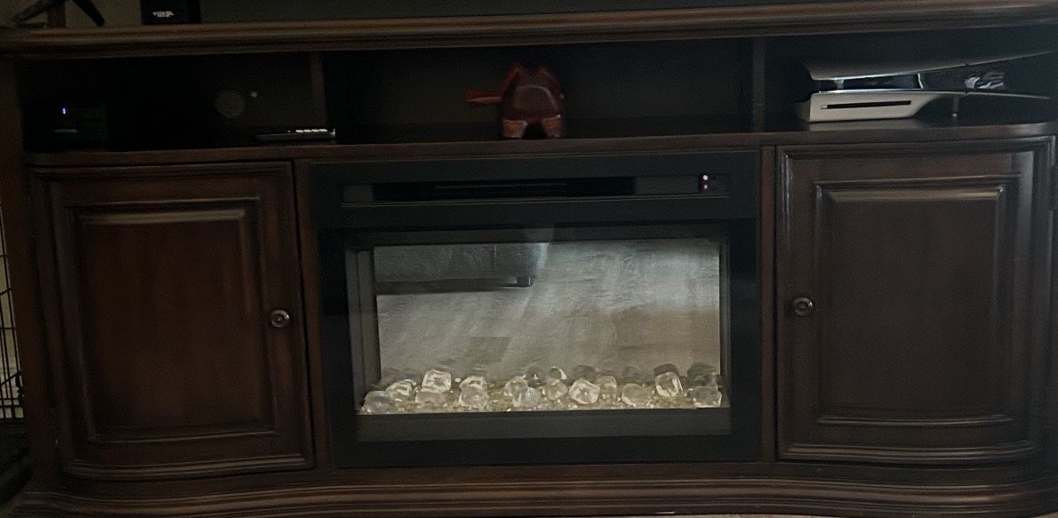 TV Stand with Fire Place