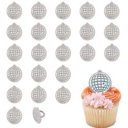 Disco ball Cupcake Toppers 