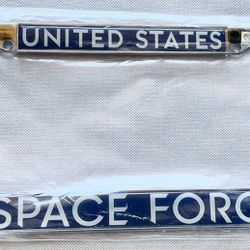 New - “ United States Space Force “ License Plate Frame.