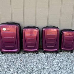 Set Of 4 Samsonite Winfield Fashion Suitcase 1 Goes For Free
