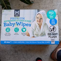 CASE OF BABY WIPES!  1152 IN CASE