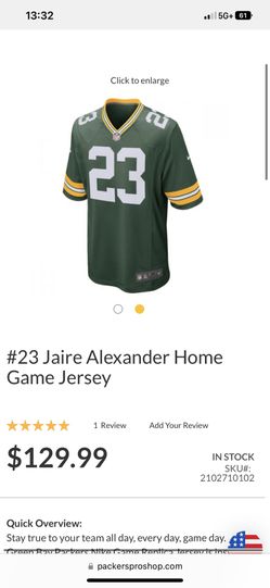 Nike Green Bay Packers Jaire Alexander #23 Game Jersey