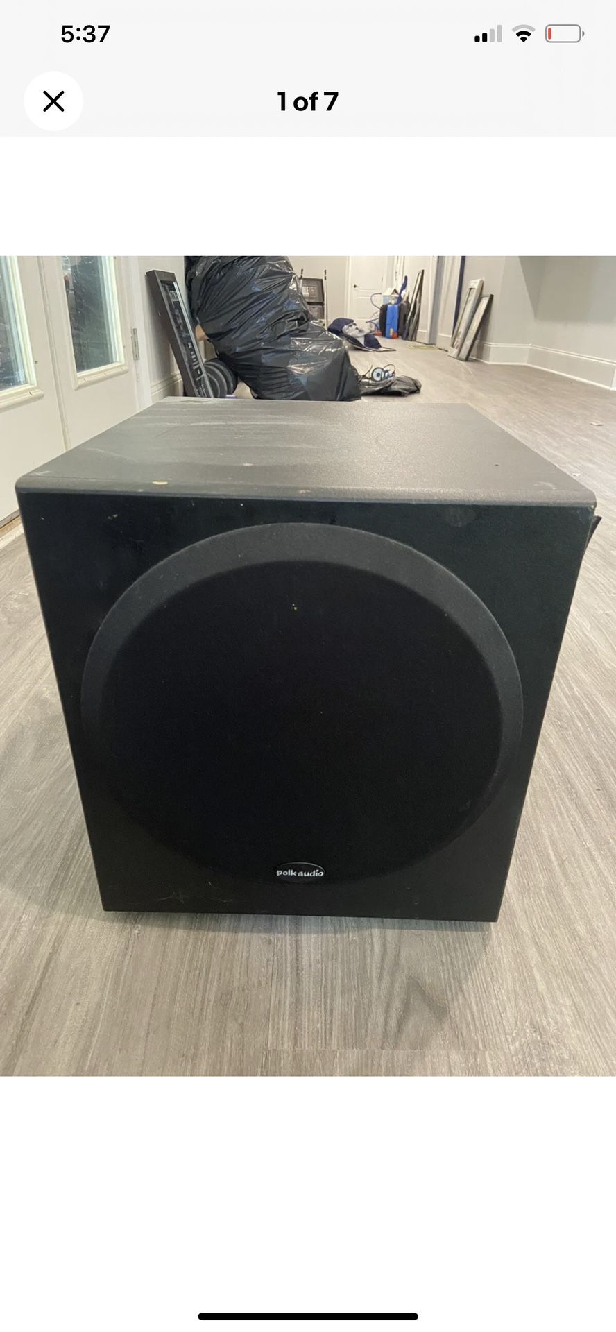 Polk Audio PSW350 100W Powered 10 inch Subwoofer Home Audio
