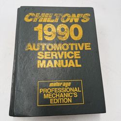 Chilton’s 1990 Automotive Service Manual Motor Age Professional Mechanic Edition Hardcover