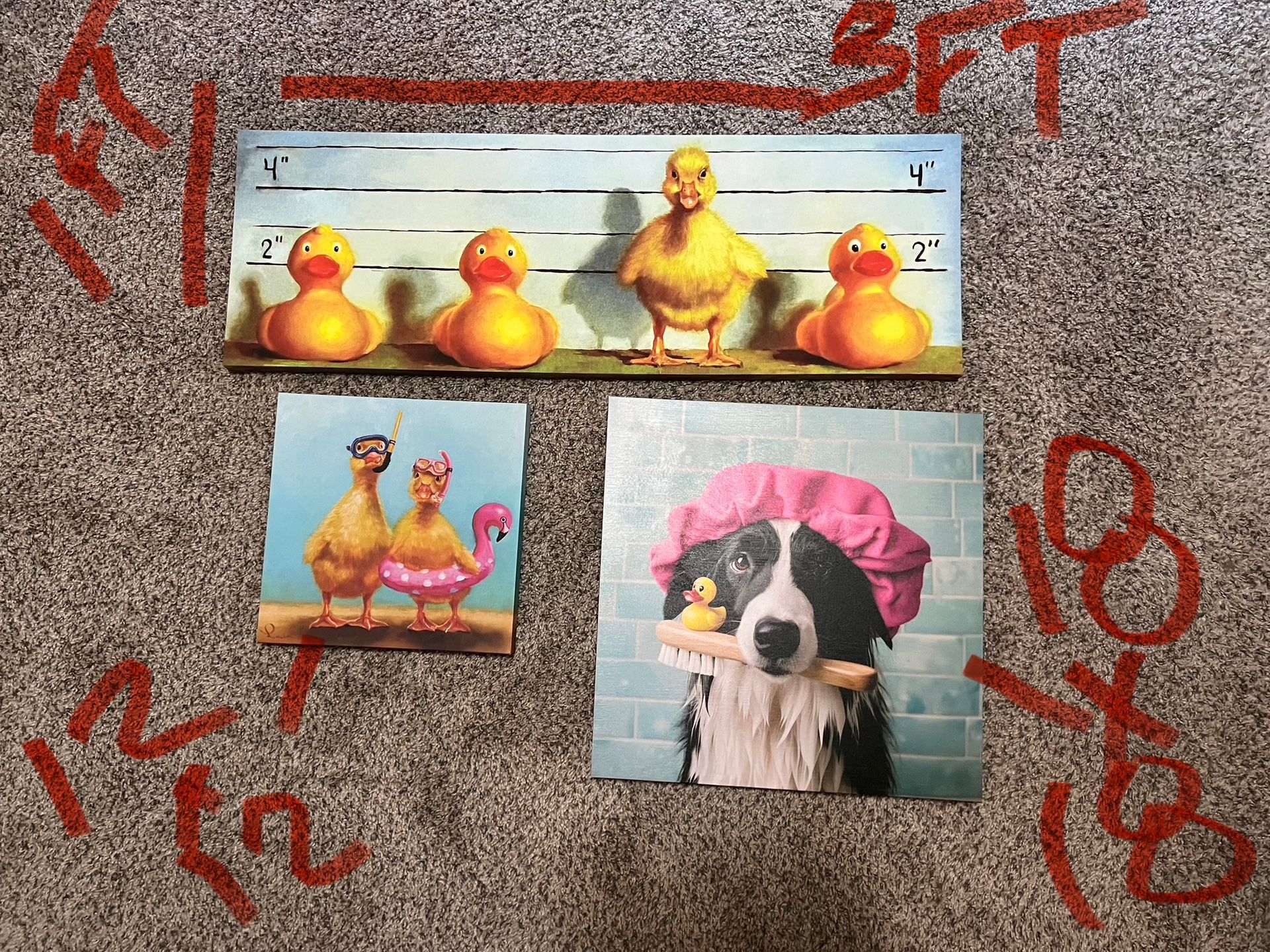 Duck/bathroom Canvas