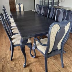 Dining Table And 10 Chair Set