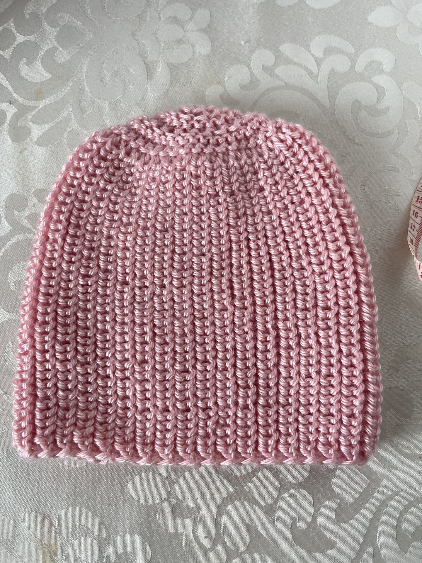 Beanie Hat Solid Pink Brand NEW Handmade Knitted Fits Toddlers to Teens