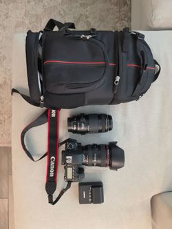 Canon EOS 6D DSLR Camera Bundle with 24-105mm and 70-300mm Lenses