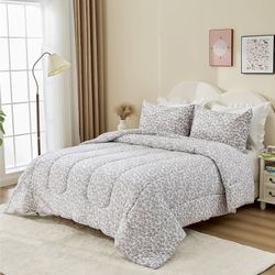 Bestier Kids Comforter Set - Queen Size Bedding Sets for Kids and Teens, Sorona® Natural Fiber Comforter Sets with Oeko-TEX® Certification, Teens Quee