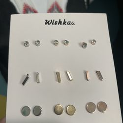 Six pair hypoallergenic earrings set