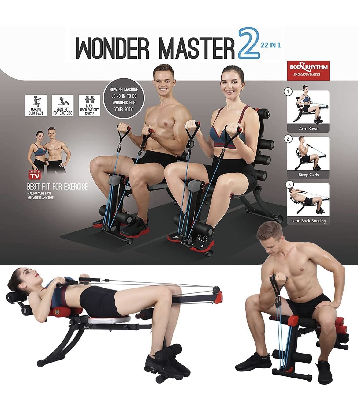 22 in Wonder Master Core Abdominal Workout Equipment