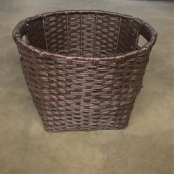 Faux Wicker Basket 