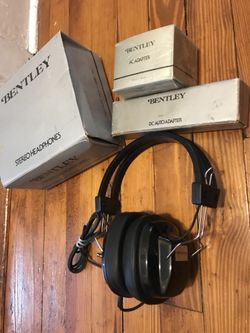 Vintage Bentley Stereo Headphones
