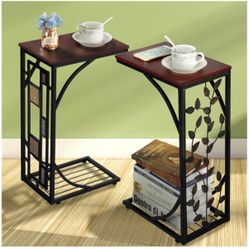 Brand New  2 X Couch Living Room Sofa Side End Snack Table Tray Stand Rack