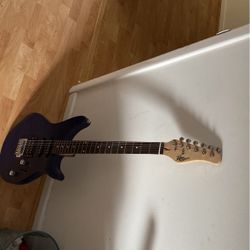 Electric guitar with amp