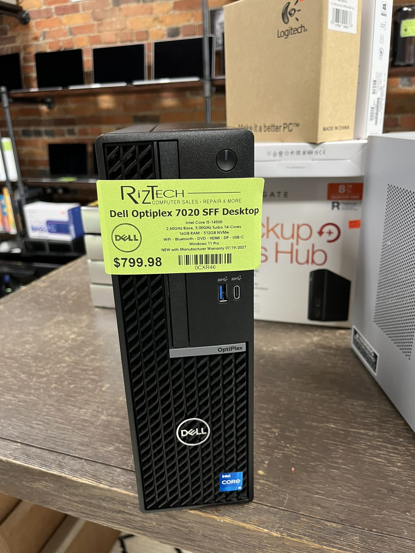 NEW Dell Optiplex 7020 SFF Desktop i5 14 Core 2.60GHz Base, 5.00GHz Turbo 16GB RAM 512GB NVMe SSD