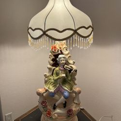 Large Vintage Victorian Style Lamp