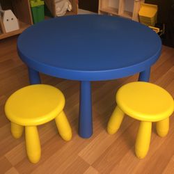 IKEA Kids Table And Stools