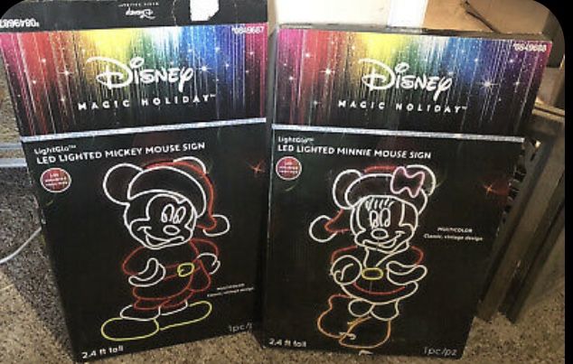 Mickey And Minnie LED Lawn Decorations