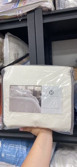 Hotel Collection Linen/Modal 3-Piece Full/Queen Duvet Cover Set