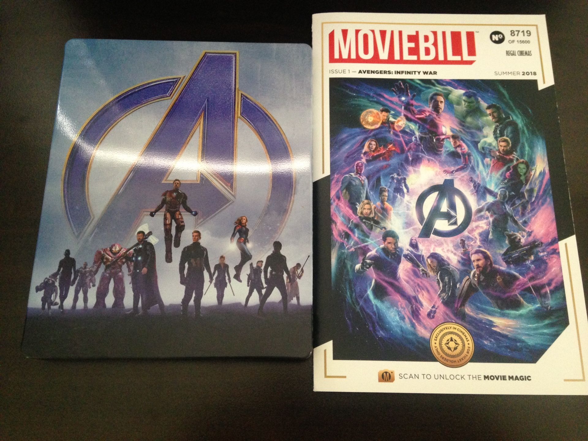 Avengers Infinity War and Endgame Blu Ray Steelbook