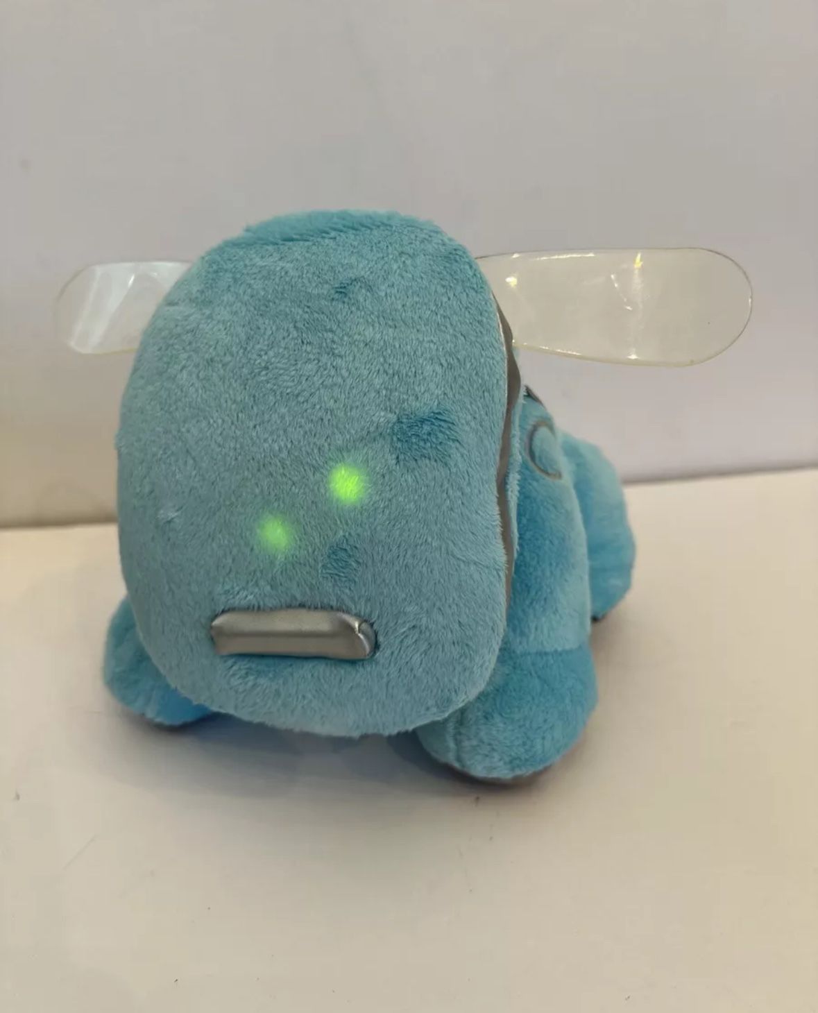 Hasbro Tiger Blue Plush I-Dog Soft Music Speaker 2008 Sega Light Up MP3 Working