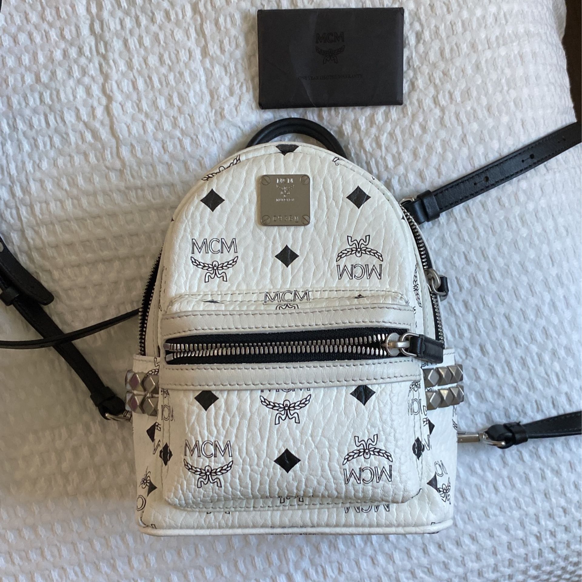 MCM STARK BEBE BOO MINI BACKPACK IN VISETOS