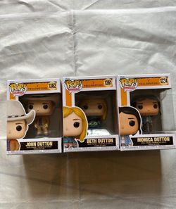 Yellowstone Funko Pops Lot Of 3