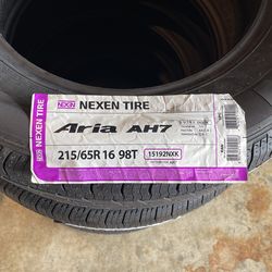 4 Tires Aria AH 7 Brand New 215/65R16