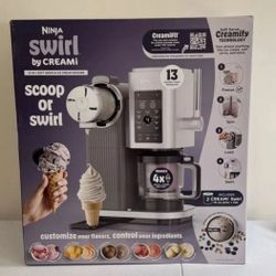 Ninja swirl by cream scoop or swirl 13oz soft serve ice cream maker touch program 